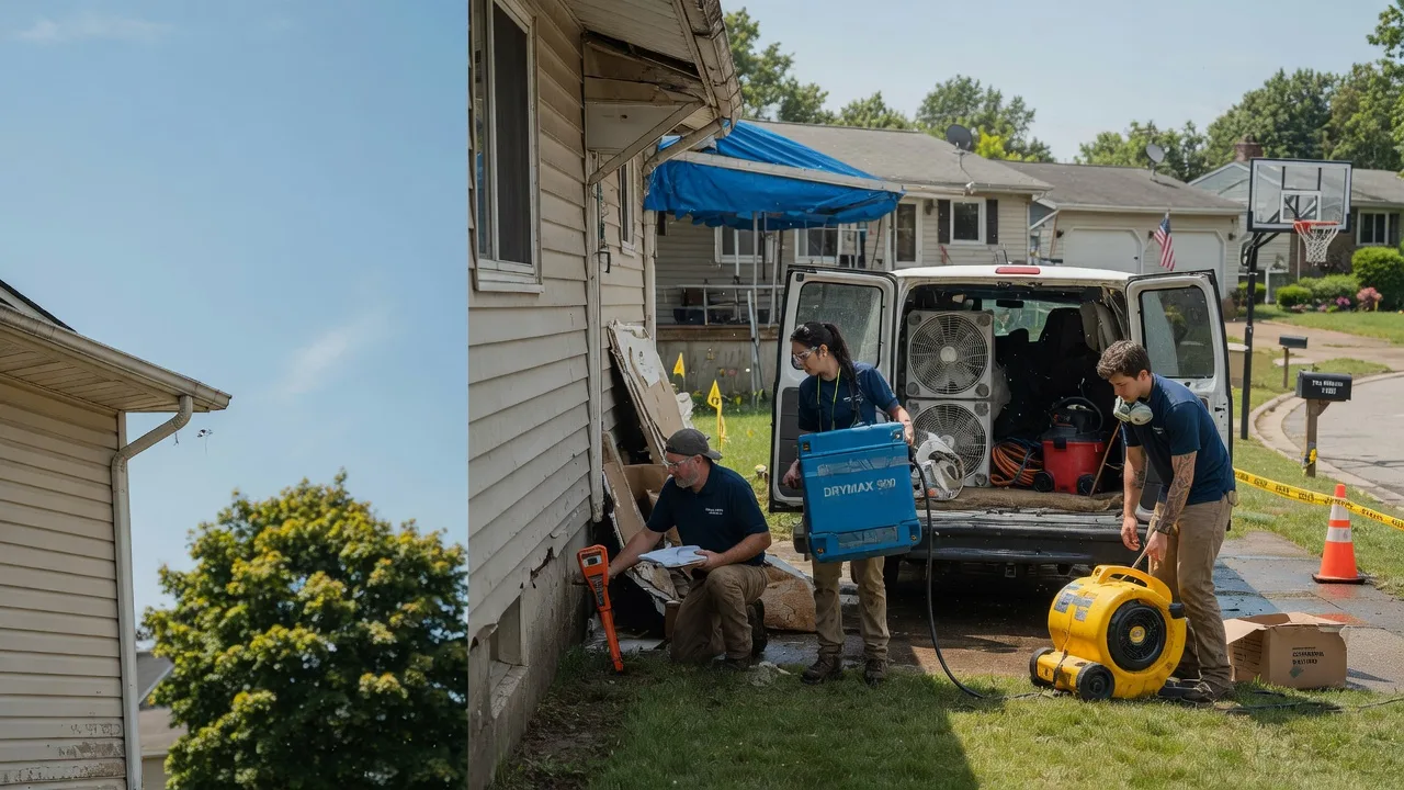 Ceiling Leak Cleanup in Hollsopple, PA near me